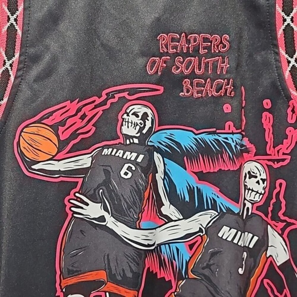 Miami Heat Brand X Jersey Dwyane Wade‎ LeBron James Size XS NWT - Picture 10 of 11